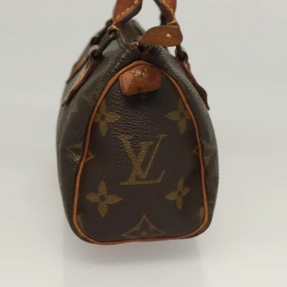 LOUIS VUITTON Monogram Mini Speedy Hand Bag - Picture 4 of 14